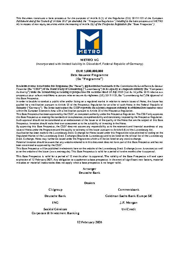 €5 bn Debt Issuance Programme Prospectus