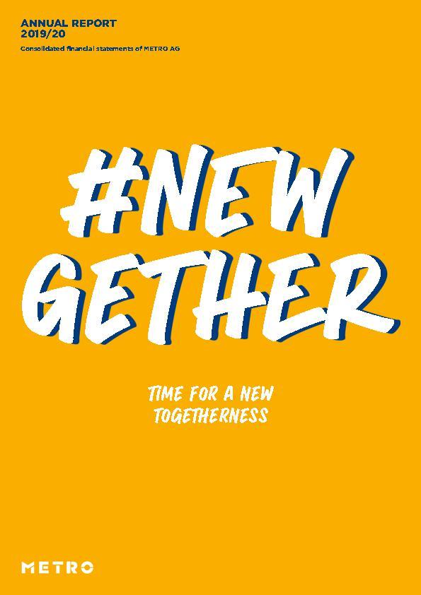 Annual Report of METRO 2019/20