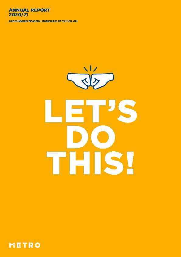 Annual Report of METRO 2020/21