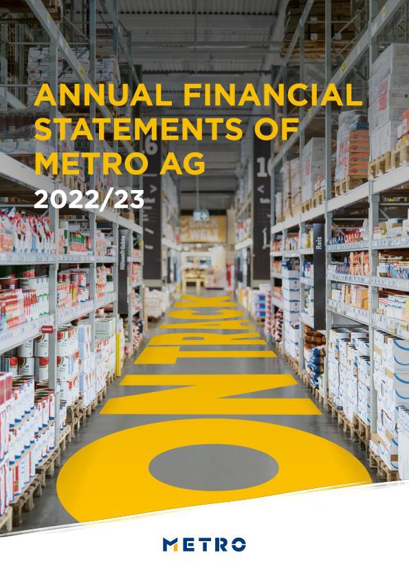 Annual Financial Statements of METRO AG 2022/23