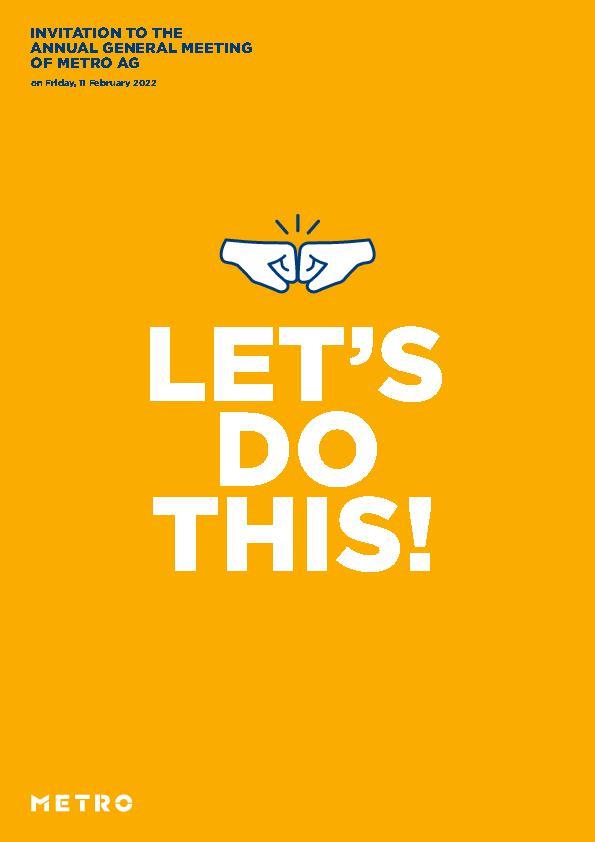 Invitation General Meeting 2022