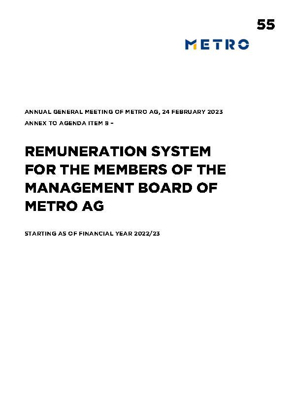 Remuneration system for the members of the Management Board 2022/23